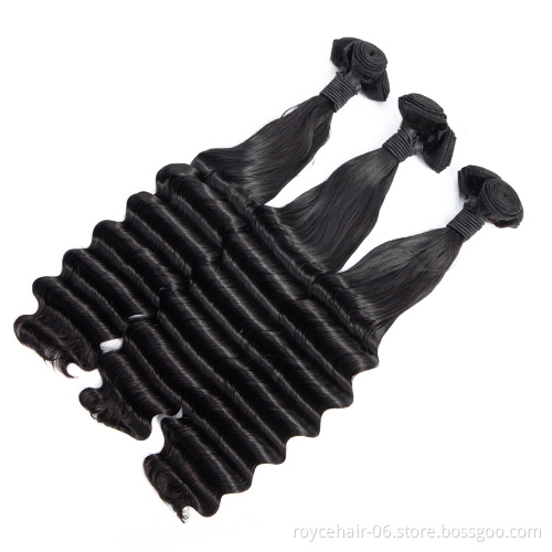 Fumi Hair Deep Curly Weave Super Double Drawn Brazilian Virgin Human Hair Extension
